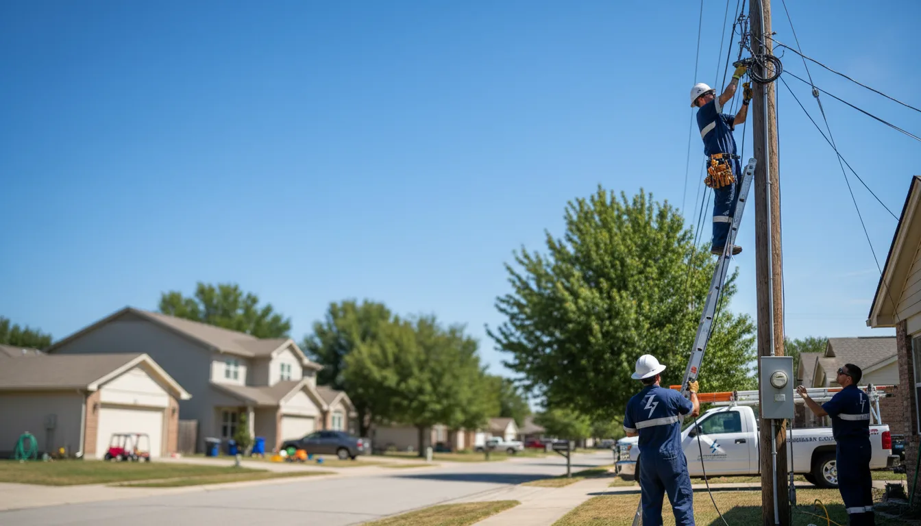 Residential electrician providing installation services in Shavertown, PA